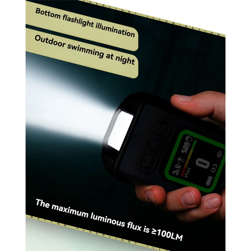 Smart Carbon Monoxide Detector with Temp & Humidity Monito